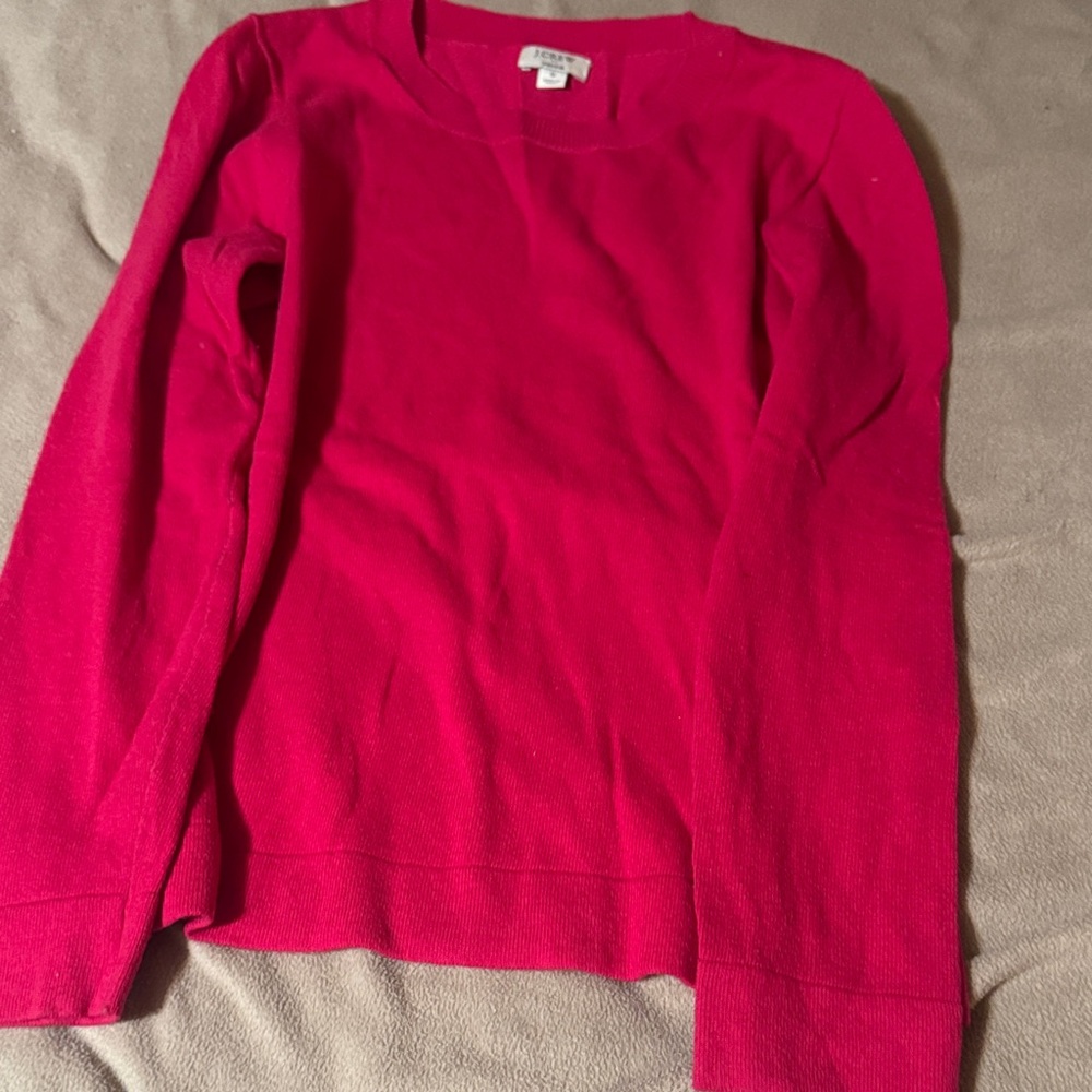 J. Crew Women's Crew Neck Sweater - Bold Red